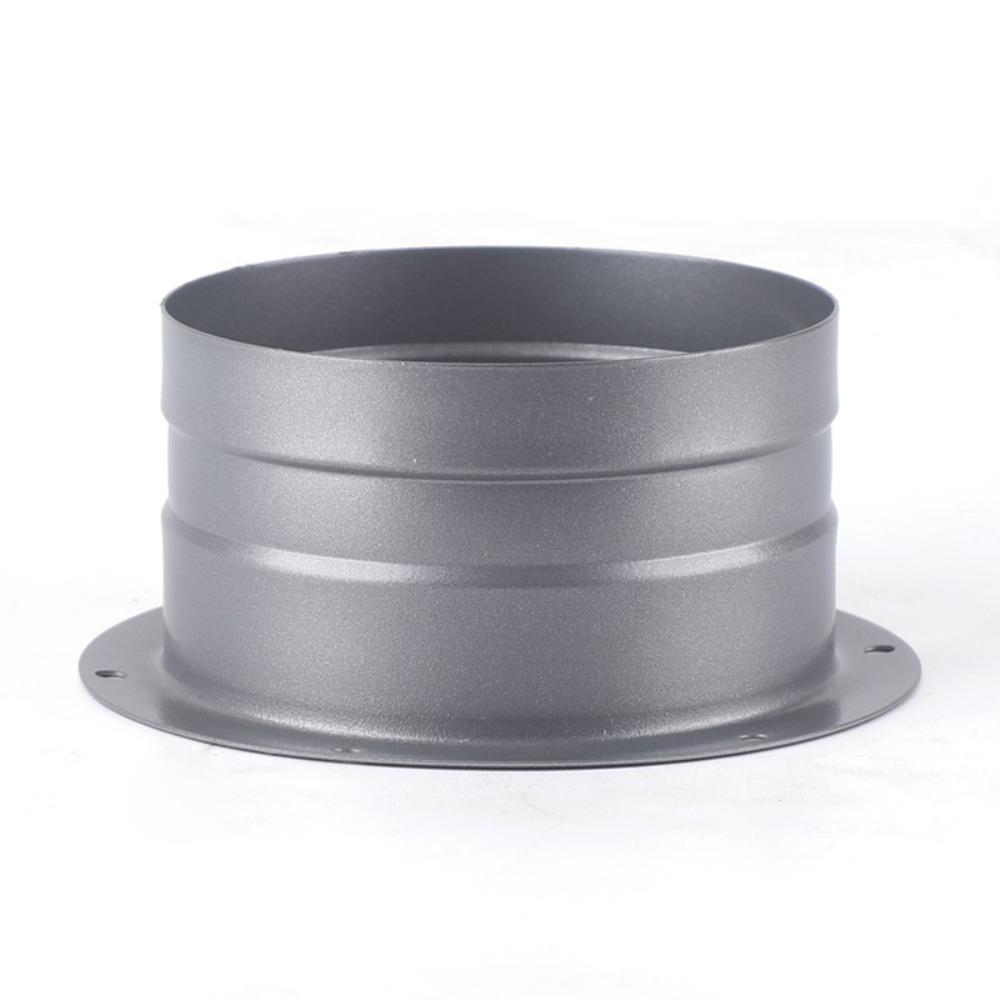 Metal Exhaust Duct Connector Flange Round High-temperature Resistant Straight Flange Adapter 75-300mm Pipe Air Vent Connector