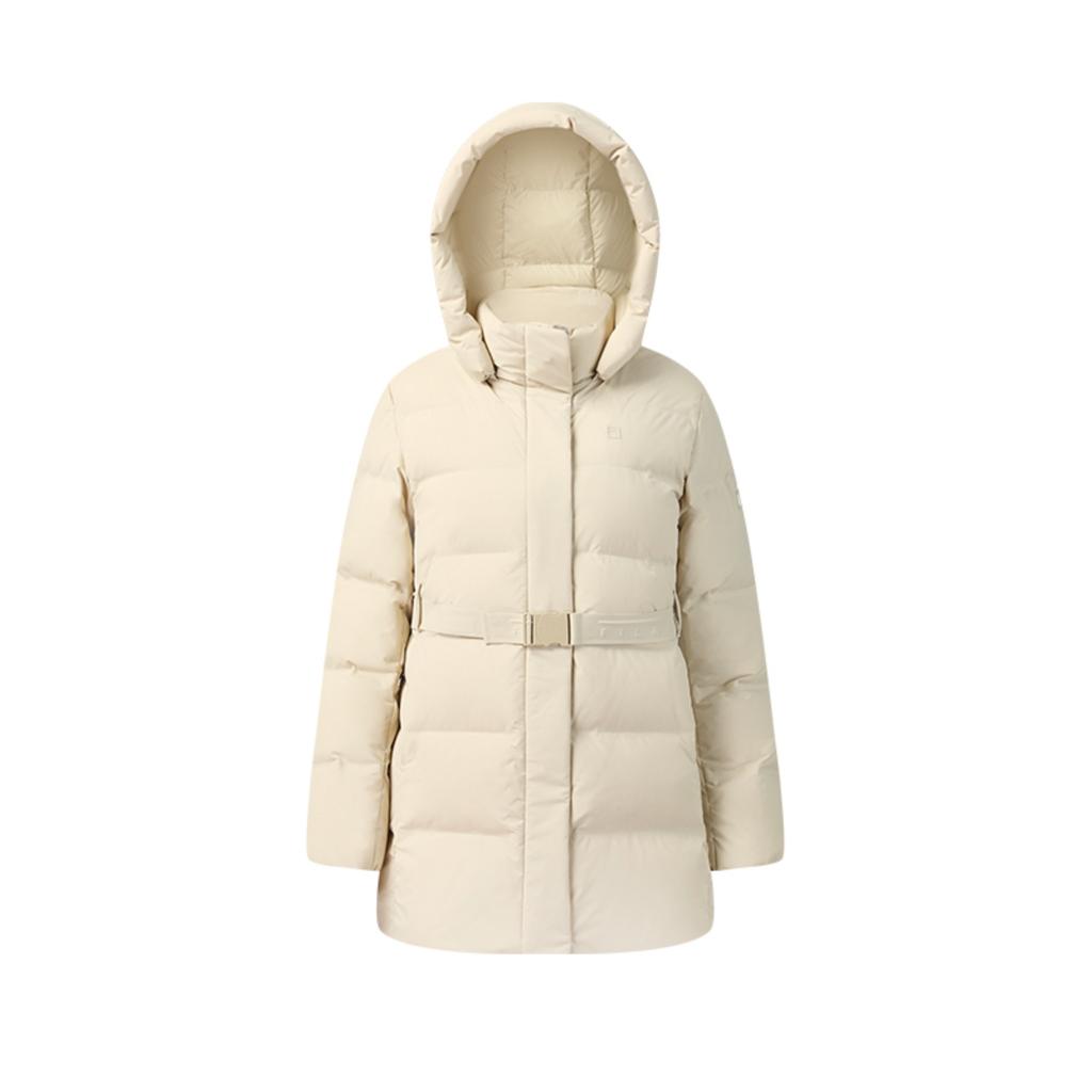 Fila Fitness Classic Comfortable Versatile Casual Sports Warm Mid-Length Down Jacket Women Outerwear A11W541910FLK