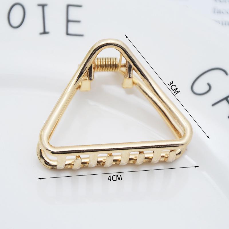 INS Minimalist Metal Claw Hairpin: Small & Medium Retro Hair Clip for European & American Styles, Korean Headwear