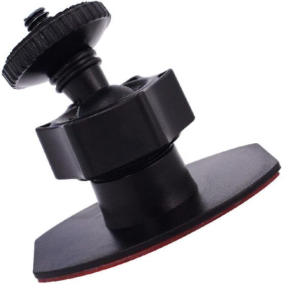 CH01B 1/4" Thread Camera Mount Mini Double-Sided Adhesive In Dash Cam Mount Holder - Universal Tripod Permanent Holder Fits