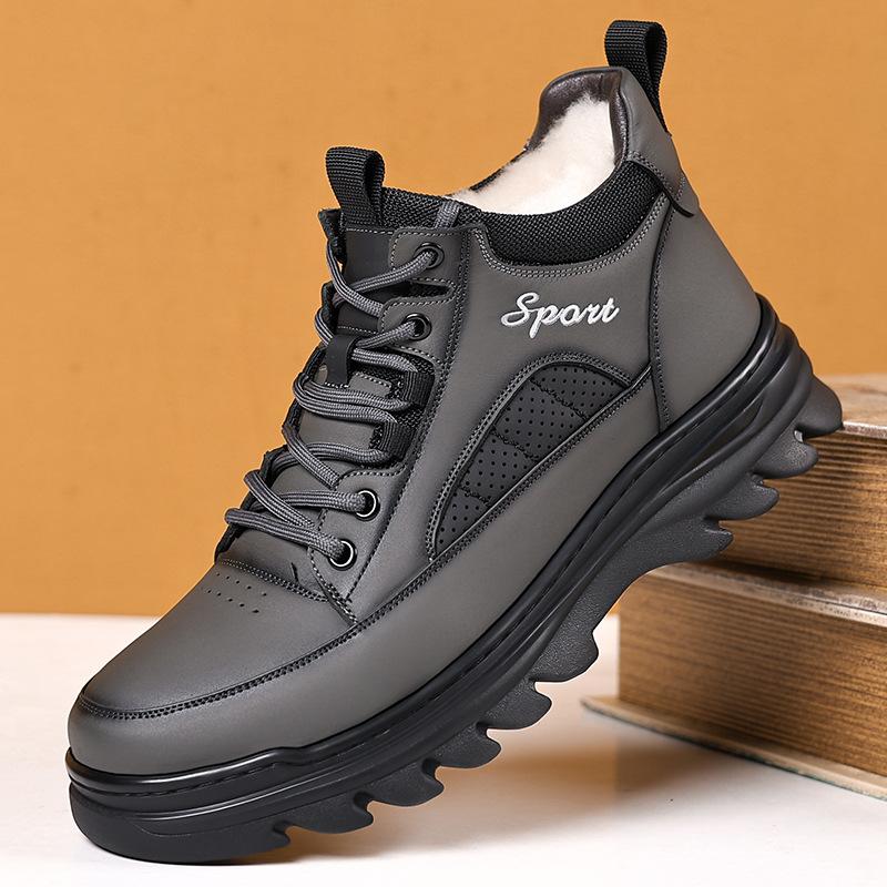 Winter Shoes Outdoor Keep Warm Cotton Boots for Men Fashion Casual Platform Shoes Man High Top New Designer Ankle Boot Man