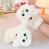 Flap Gloves Imitation     Cat Patterns Thickened Convertible Gloves for Using Smart Devices Writing