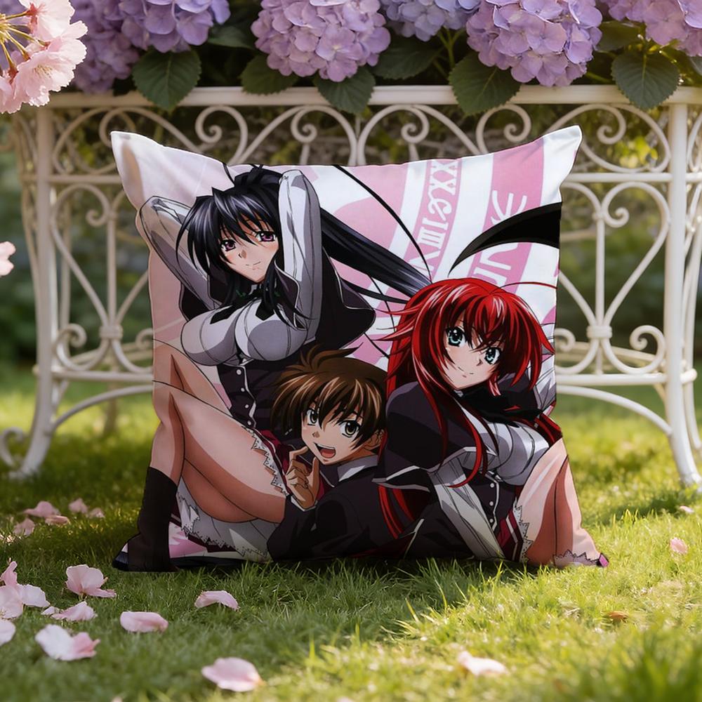 H-High School DxD Cushion Cover Home & Car Dual-Scene Pillow Cover: Reversible for Premium Comfort
