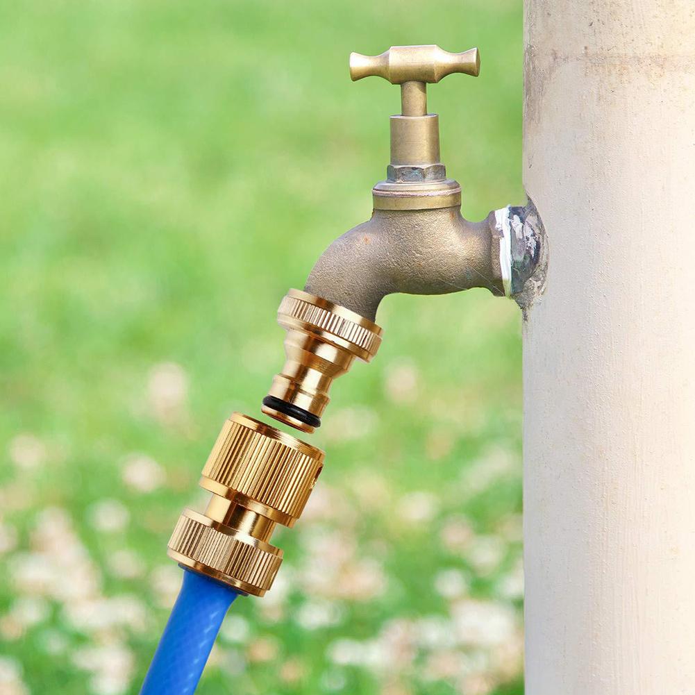 High Quality 3/4 G34in Brass Garden Tap Connector No Leak Water Hose Adaptor