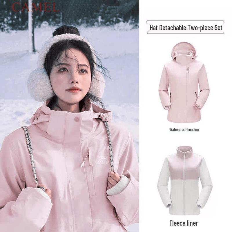 CAMEL Women s AD22263513X 3-in-1 Waterproof Outdoor Jacket XL
