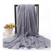Extra Large Imitation Silk Scarf Solid Color Silk Scarf Seaside Beach Towel Long Spring and Autumn Women's Gauze Scarf Chiffon Scarf Women