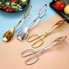 Premium Stainless Steel Salad Tongs Non-Toxic Heat-Resistant Buffet Salad Tongs Catering Utensil Kitchen Serving