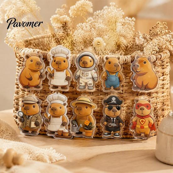 Novelty Gift for Capybara Lovers 2026 Christmas Advent Calendars, 24 Days Countdown with Creative Desk Accessories Cute 2D Hanging Ornaments, Holiday
