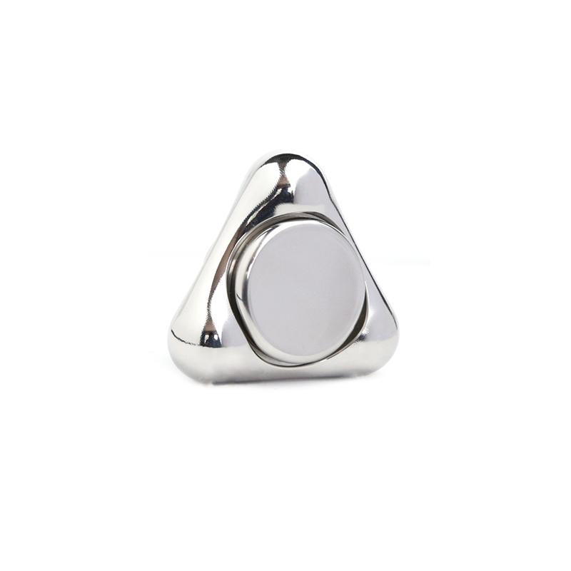 Stainless Steel Fidget Spinner 3-Point Silent Gyro Rotator for Stress Relief - Bulk EDC ADHD Focus Toys for Adults Office Gifts