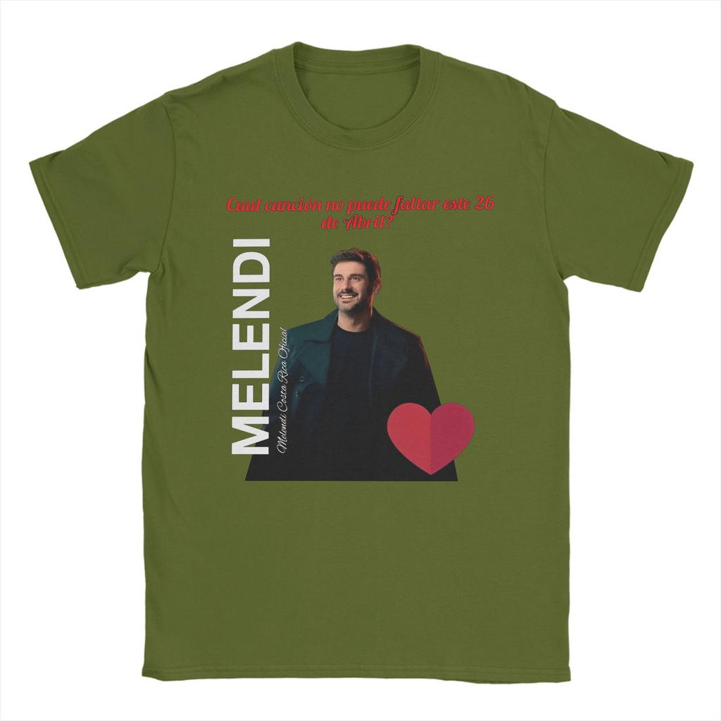 Men Rapper Melendi T-Shirts 2025 Album Tour Cotton Clothes Summer  T Shirt O-Neck Fashion Casual Tee Shirt Plus Size 5XL 6XL