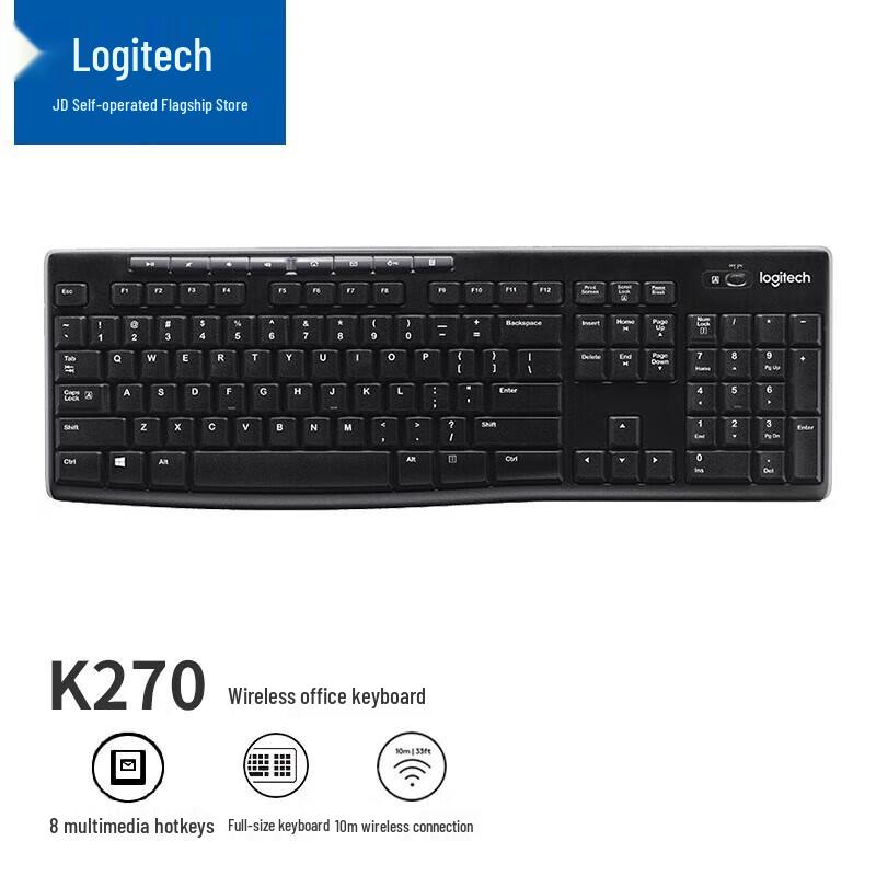 

Logitech K270 Full-Size Wireless Keyboard
