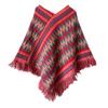 Christmas Style Shawl Tibetan Travel Women's Red Style Western Retro Ethnic Pullover Cape