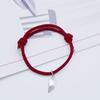 1 Pair Couple Bracelets Adjustable Length Heart Pendant Eye-catching Distance Magnet Attraction Bracelet for Home