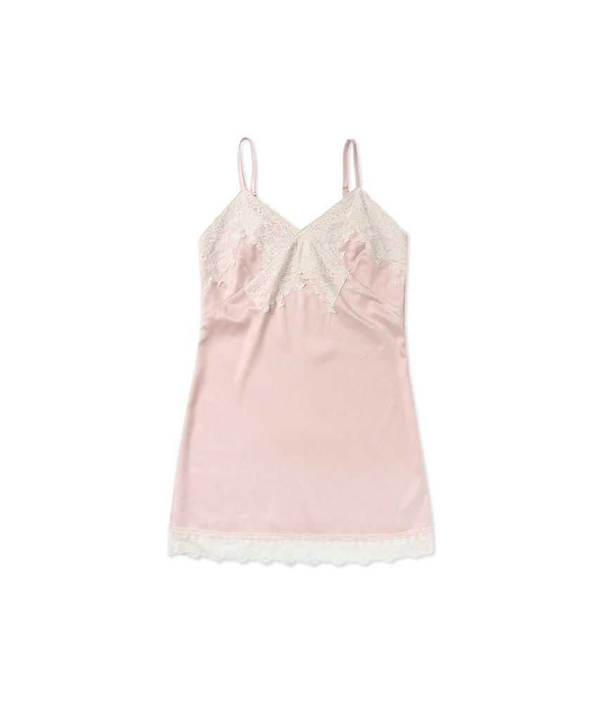 WITHOUT SUMMER Roa Satin Dress_Pink