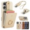 Phone Case: for iPhone Case Wallet with Card Holder, 360°Rotation Finger Ring Holder Kickstand,