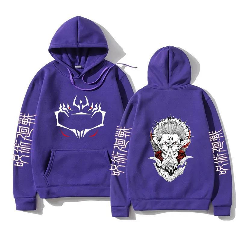 Funny Jujutsu Kaisen Long Sleeve Casual Hoodies Anime Ryomen