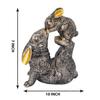 Rabbit Statue with Rabbit Baby Playing Showpiece for Home Decor Showpiece Feng Shui Vastu Items for Good Luck