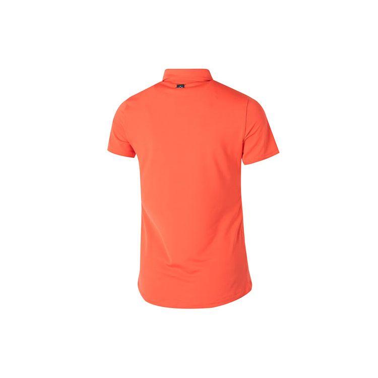 Under Armour Solid Color Slim Fit Breathable Golf Training Short Sleeve Polo Shirt Women tops Orange 1363949-690