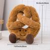 9" Croissant Plush Toy Cute Croissant Bread Pillow Stuffed Animals Funny Soft Food Plushies Toy (Pretzel)