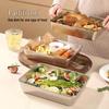 Bingyue Thickened Stainless Steel Multi-purpose Square Dish