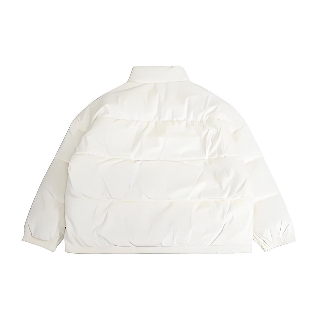 Vans Solid Color Zipper Loose Stand Collar Long Sleeve Jacket Men jackets Off-White VN000FC23KS