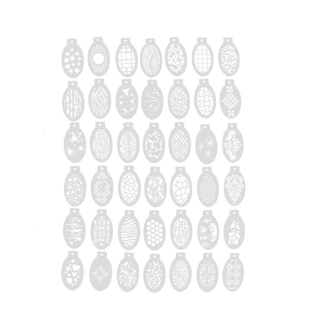 42Pcs Face Paint Stencils Reusable Hollow  Face Body Painting Templates Tracing Stencils for Part