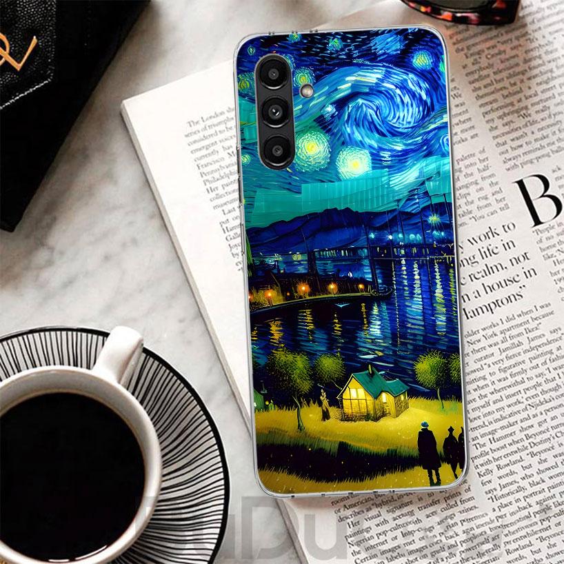 Starry Night Van Gogh Art Phone Case For Samsung A17 A16 A26 A36 A56 A15 A14 A13 A55 A54 A53 A35 A34 A33 A25 A24 A23 A05S A04S A