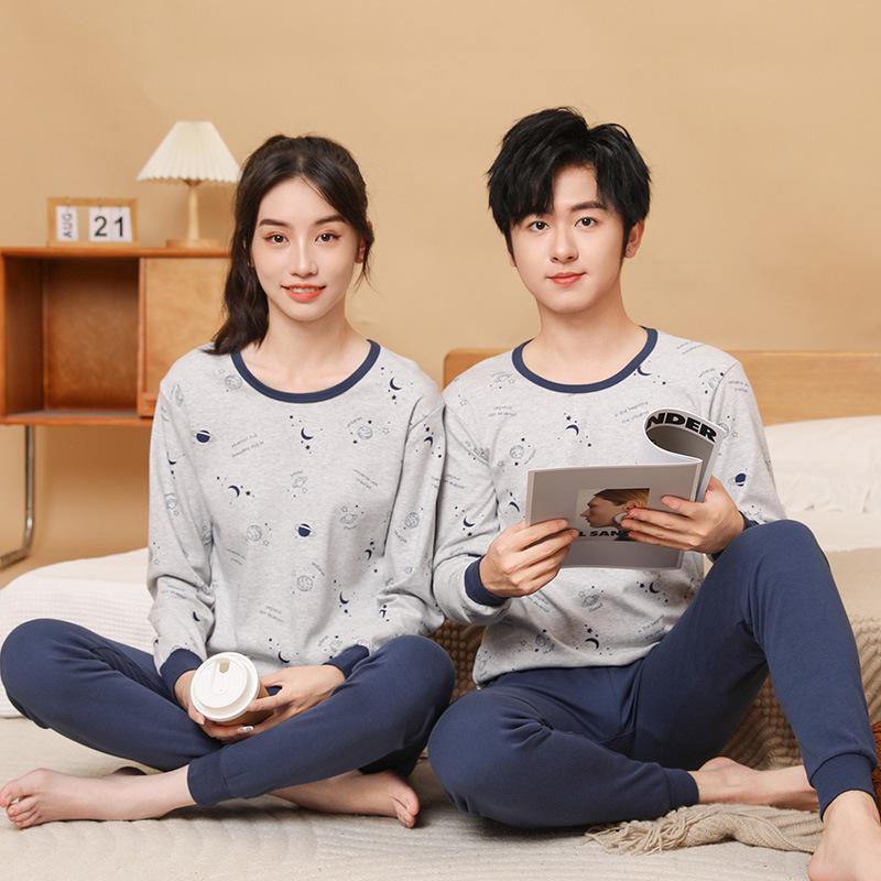 Children's Pure Cotton Thermal Underwear Set - Boys and Girls Pajamas for Autumn