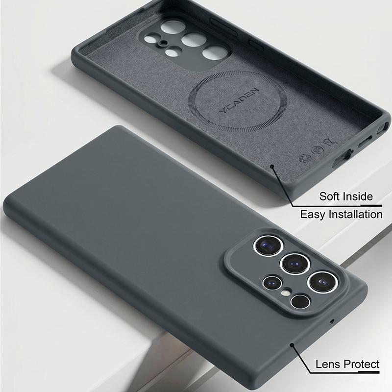 S26 Ultra Case Magnetic Liquid Silicone Soft Phone Cover Cases For Samsung S25 Ultra S26 S24 S23 S22 Plus A56 A55 A54 A16 5G