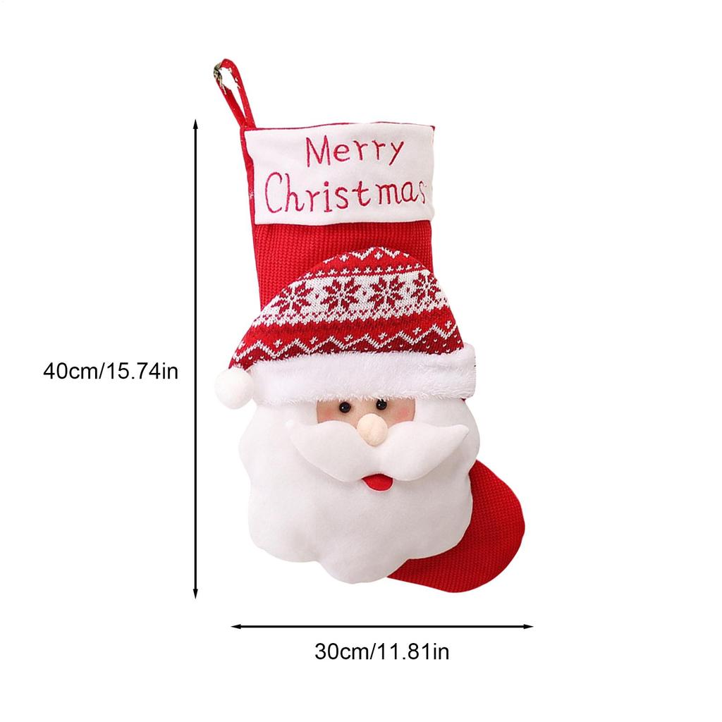 Large Christmas Stockings Holiday Winter Decorations Fireplace Hangable Stockings For Home Restaurant Cafe Wedding Birthday