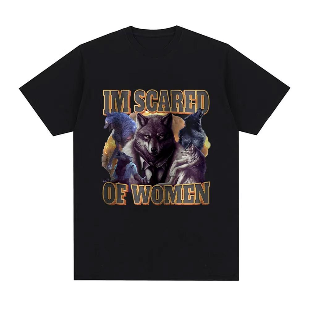 Human By Day Sigma By Night Funny Wolf Graphic T Shirt Men Women Casual Cotton Short Sleeve Oversized T-shirts Streetwear Unisex