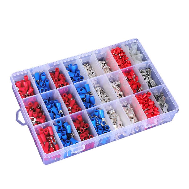 24 Styles Cold Crimp Wire & Tube Terminals Set, 1000pcs