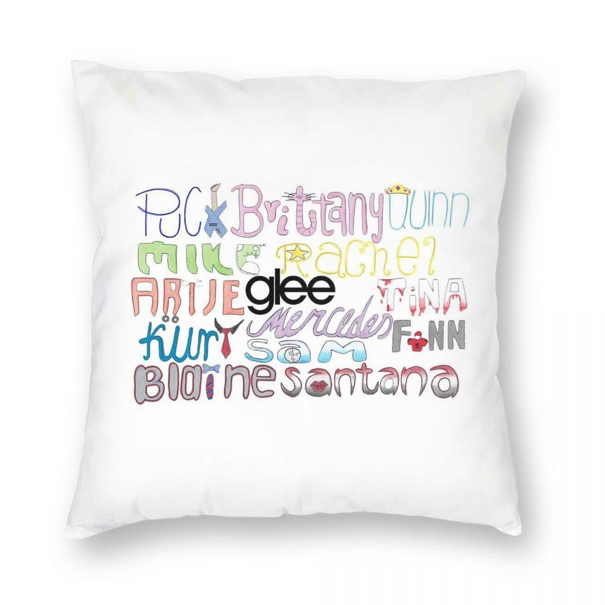 

Glee Originals Name Art Pillowcase Polyester Linen Velvet Creative Zip Decor Sofa Cushion Case 18 30x30cm
