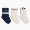 3Pairs/Lot Children's Socks For Boys Girls Striped Student Sport Baby Socks 0-8Yrs Kids Cute Letter Bear Bow Sock Spring Autumn