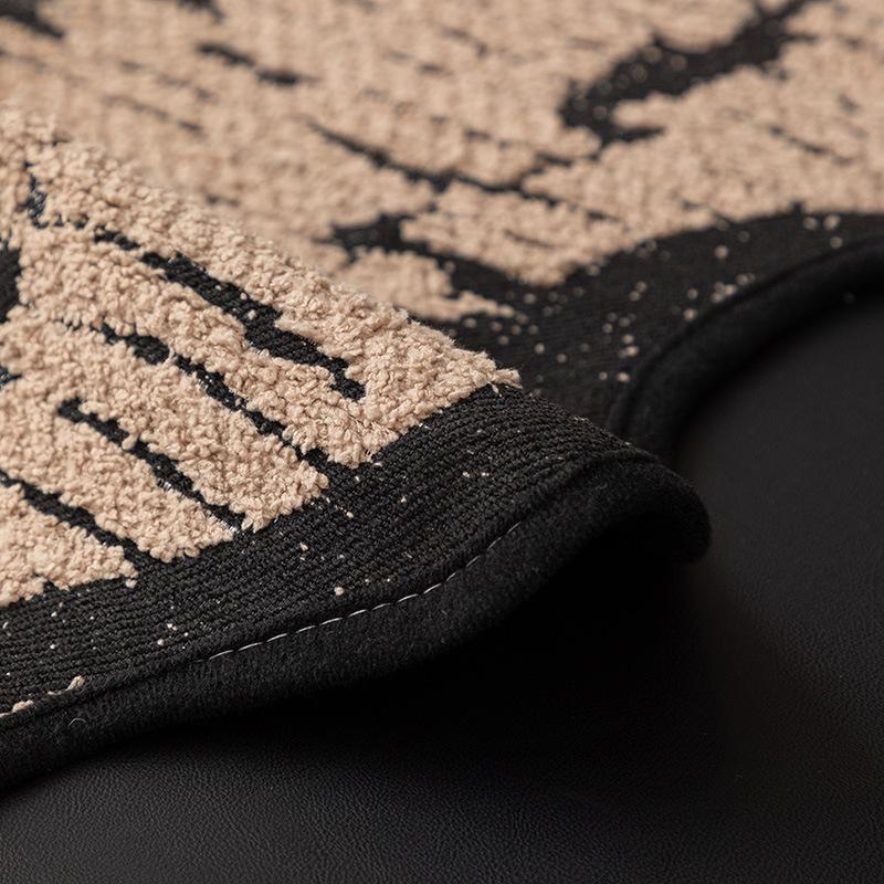 Light Luxury High-Grade Leather Sofa Cushion  New Anti-Cat Scratch Cover Cloth Towel Half-Edge Velvet Autumn And Winter Special-Shaped Sofa Seat