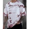 New Summer Men's Fashion T-shirt Personality Rendering Printed Men's T-shirt Top