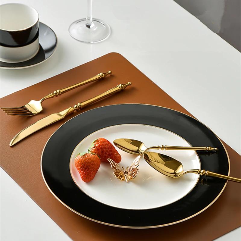 New High Quality 111 Stainless Steel Green Gold Cutlery Set Golden Flatware Set For 6 Tableware Dinnerware Dishwasher Safe