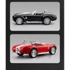 1: 22 Cobra Convertible Sports Car Model Ornament, Rebound Light, Children's Toy Car Simulation Car Model Advanced  Collectibles
