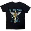 2026 Nirvana In Utero Band Graphic T‑shirt Men Women Grunge Rock Angel Album Print Summer Short Sleeve Unisex Casual Oversized Streetwear Tees Tops