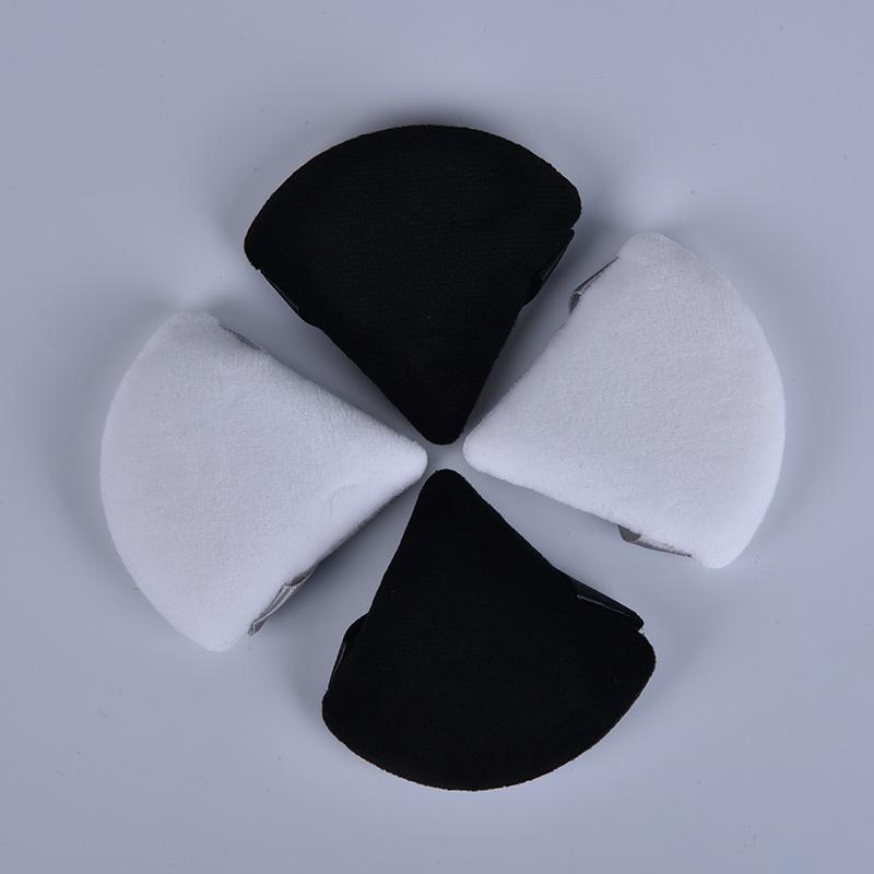 2Pcs Portable Soft Triangle Velvet Cosmetic Puffs Mini Makeup Sponge Makeup Tool
