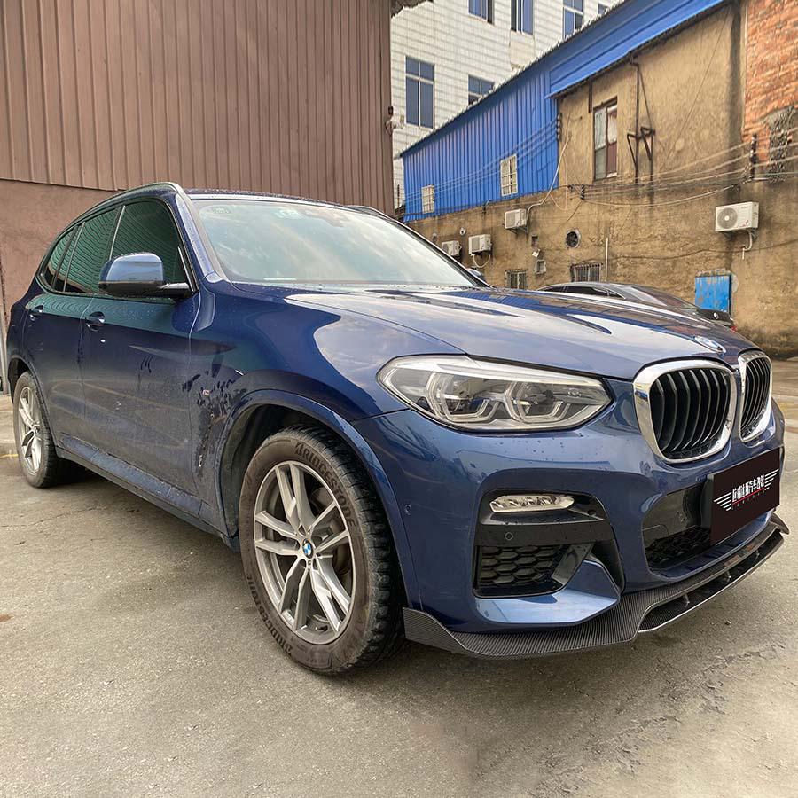 BMW X3 G01 M Sport Carbon Fiber Body Kit: Front Lip, Rear Diffuser, Bumper Lip Accessories