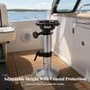 Boat Seat Pedestal with Swivel Base Secure Locking Hardware Resistant