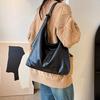 Large Capacity PU Material Tote Bag Versatile Women's Fashiable Single-shoulder Bag Casual Handbag