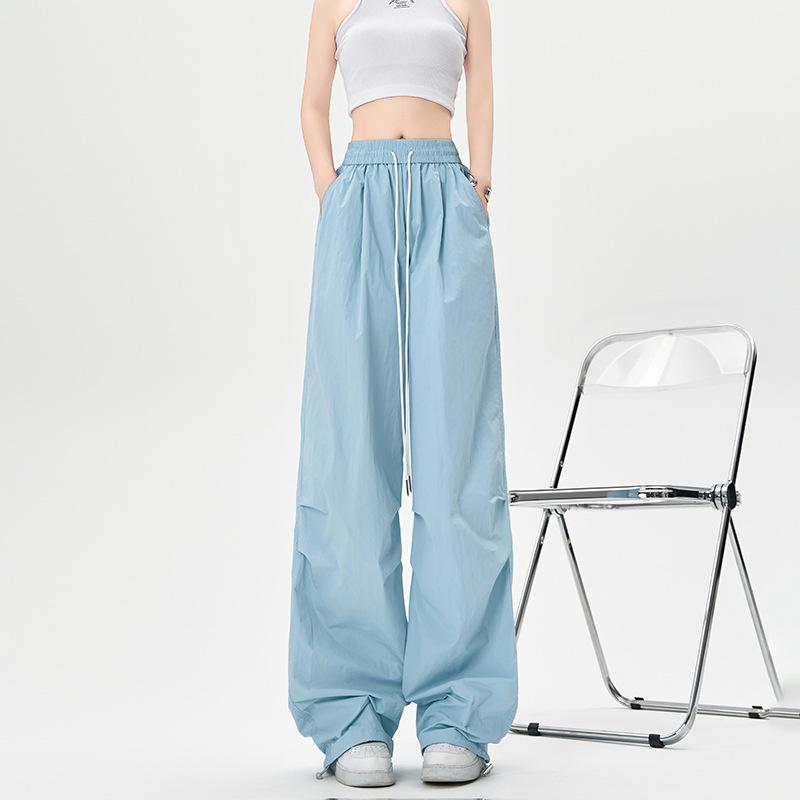Work Pants for Women Loose and Slim and Versatile New Summer Thin Quick-drying and Drape Casual Pants Sports Pants