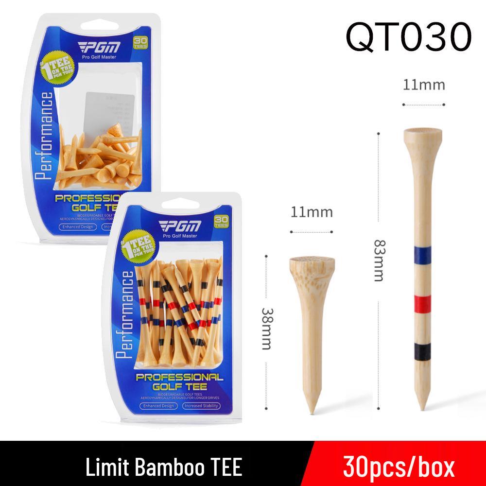 

PGM Durable Golf Tees with Ball Holder and Ring Wrapped Cup Head Height 38mm