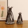 Campfire Night Light LED Wooden Dimmable Table Lamp with 3 Lighting Modes