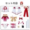 COSSA Sakura Miko Sakura Shrine Maiden Wig for School and Events Halloween, Parties, Festivals, Christmas, (XXL)