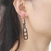 Red Wine Bottle Wine Glass Earrings Asymmetrical Creative Unusual Drop Earring For Women Stainless Steel Jewelry Gift