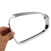Car Side Door Rear View Turning Mirror Eyebrow Cover Trims for Hyundai Kona 2017-2023 Accessories Chrome Carbon 2pcs/Set