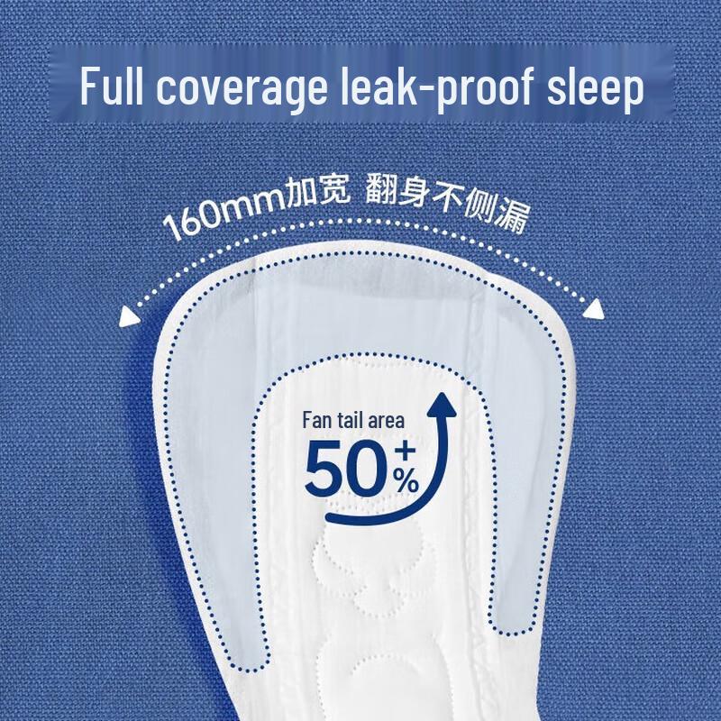 She Yan She Deep Blue Ultra-Thin Night Sanitary Napkin